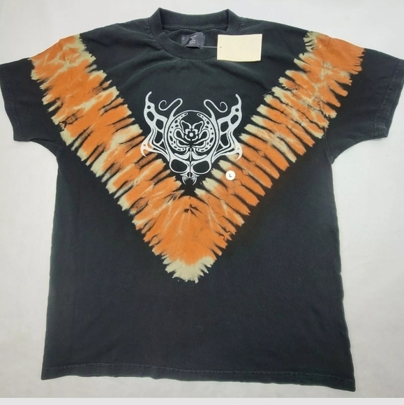 NWT Rose in Good Faith black tie dye skull tshirt. - Picture 1 of 4